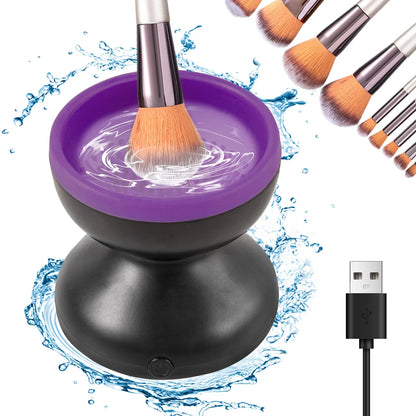 Portable USB Makeup Brush Cleaner Machine Silicone Electric Cosmetic Brushes Clean Dryer Tool Automatic Wash Makeup Tools